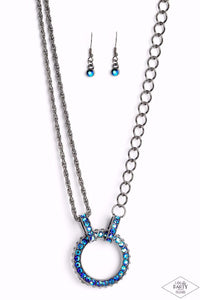 Paparazzi Jewelry - Razzle Dazzle - Blue (Pink Diamond)