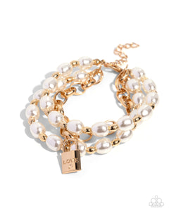 Paparazzi Jewelry - LOVE-Locked Legacy - Gold