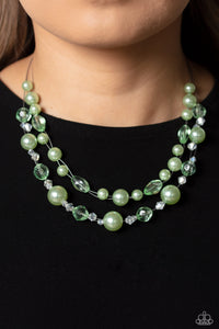 Paparazzi Jewelry - Parisian Pearls - Green