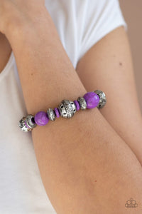 Paparazzi Jewelry - Majestic Masonry - Purple