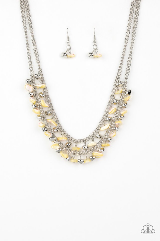 Paparazzi Jewelry - Pebble Pioneer & Plentiful Pebbles Set- Yellow