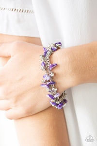 Paparazzi Jewelry - Pebble Pioneer & Plentiful Pebbles Set - Purple