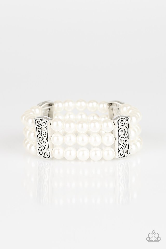 Paparazzi Jewelry - Ritzy Ritz - White