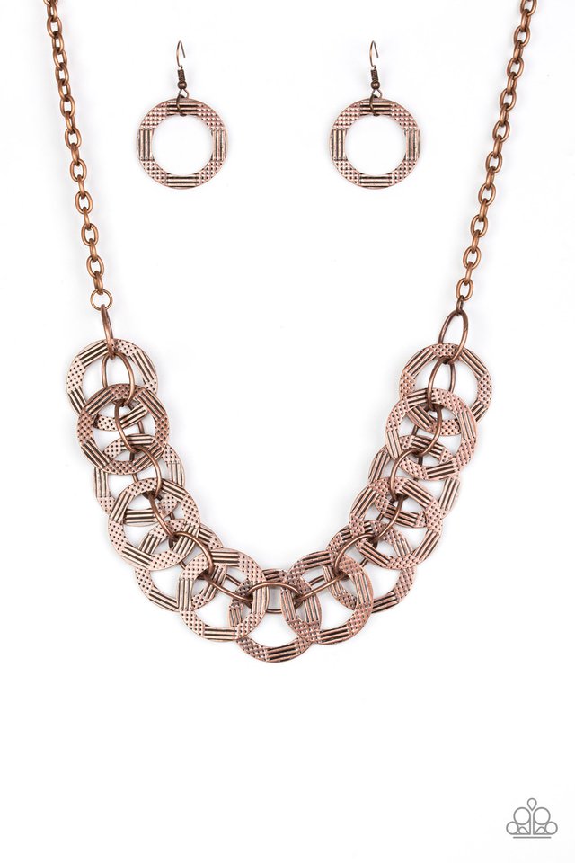 Paparazzi Jewelry - The Main Contender & Circa de Contender Set - Copper